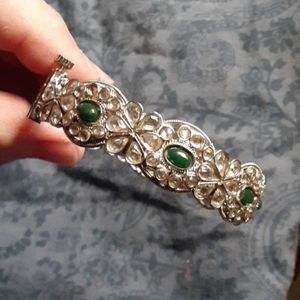 Stunning jade and crystal bracelet from India